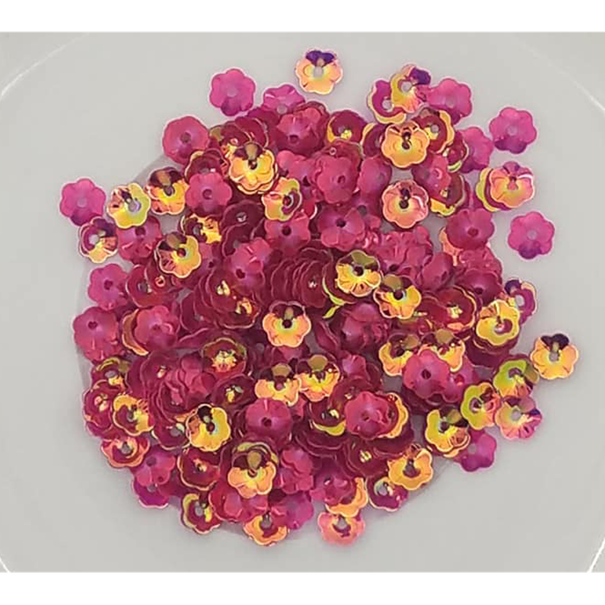 6mm Magenta AB Flower Blossom Sequins Shaker Card Fillers - Kat Scrappiness
