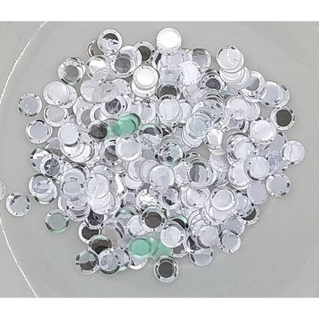 6mm Sparkling Clear Solid Confetti Mix - Kat Scrappiness