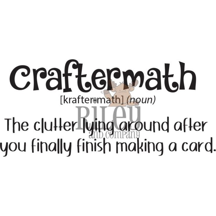 Craftermath Cling Stamp by Riley & Co