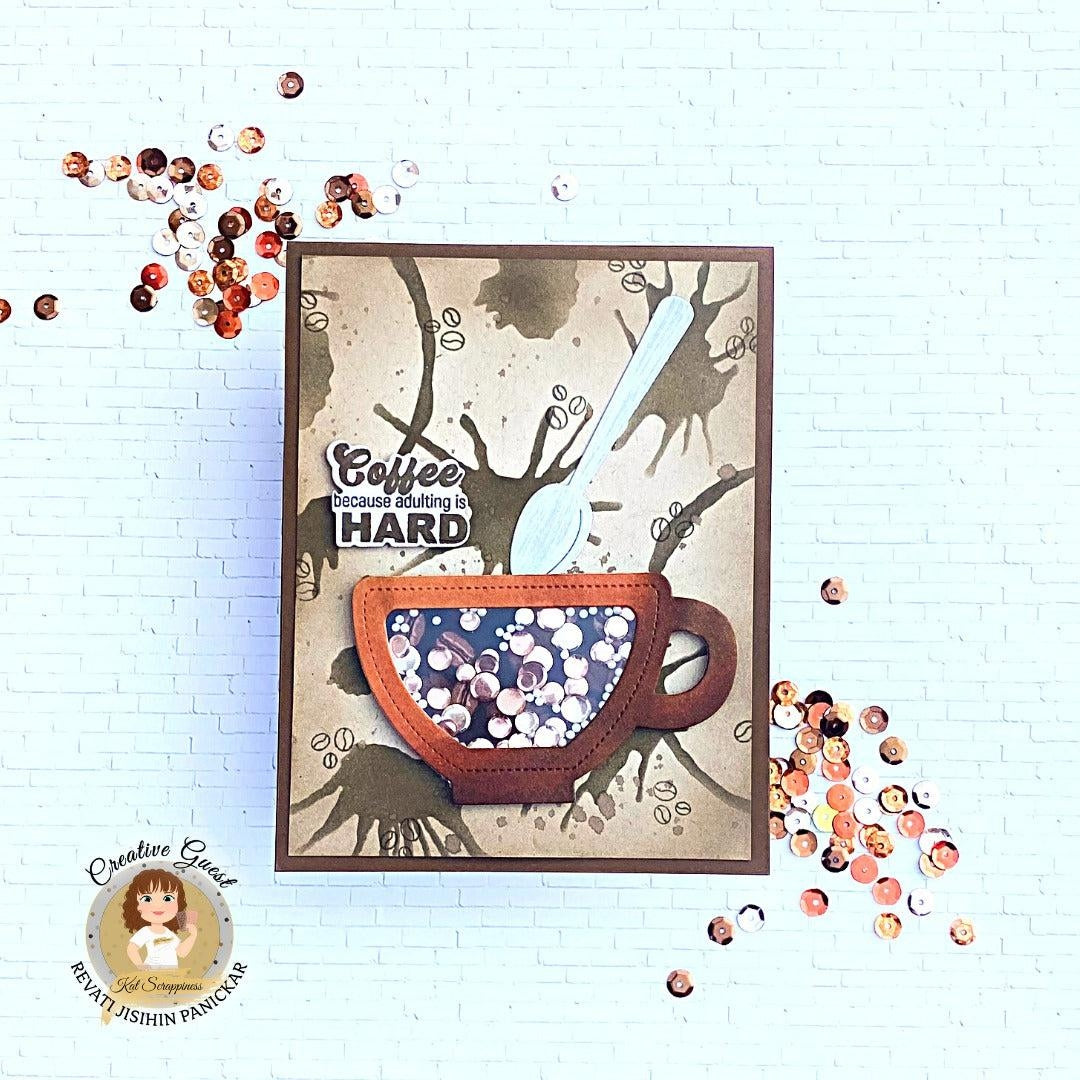 Cuppa Love Shaker Card Craft Dies