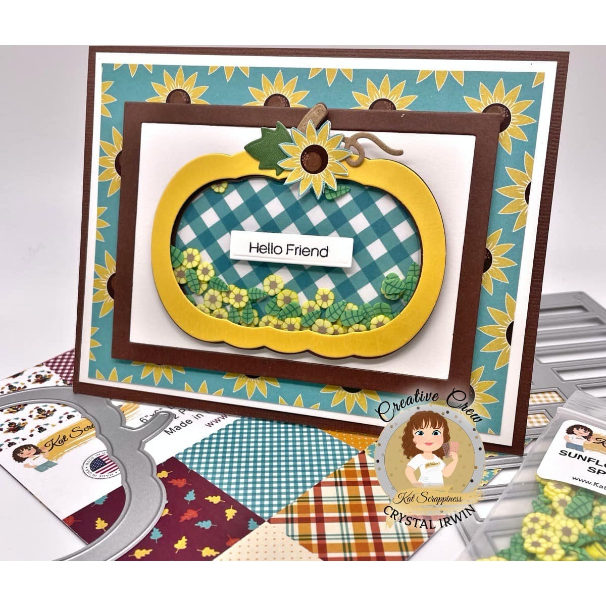 Jack-o'-lantern/Pumpkin Shaker Dies