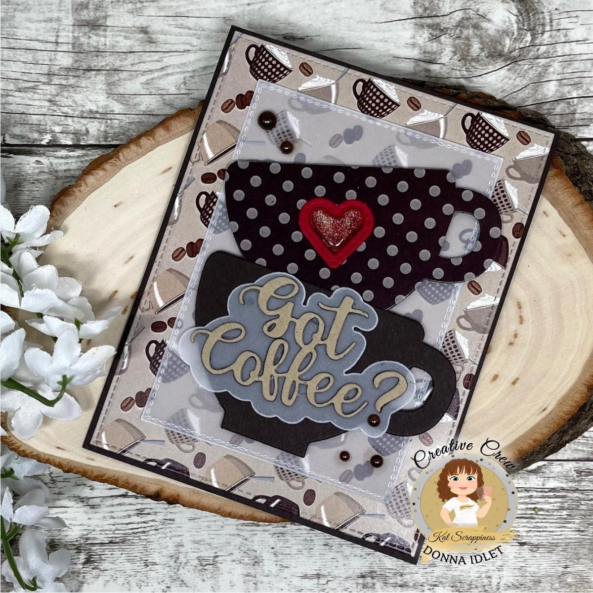 Cuppa Love Shaker Card Craft Dies