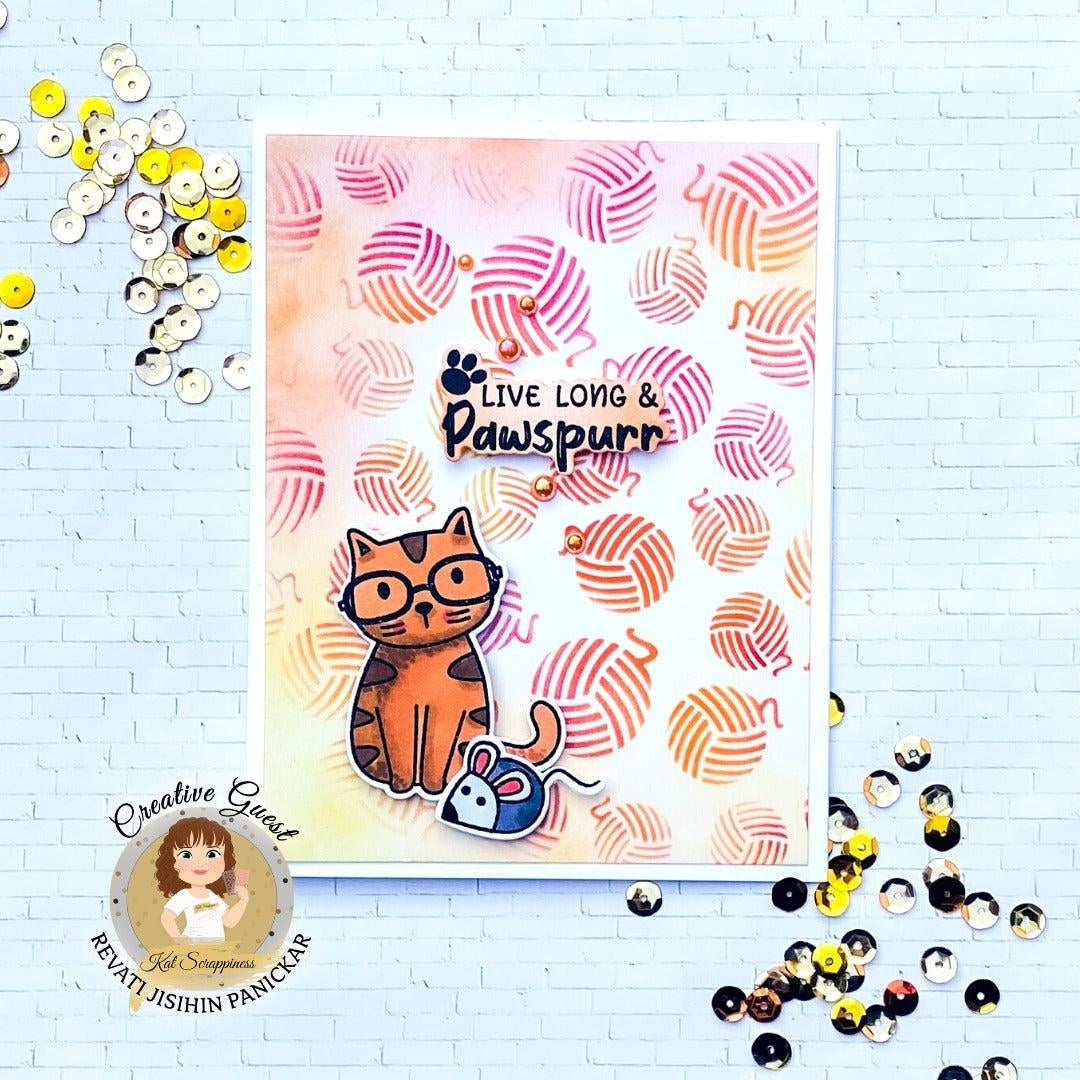 Pawsome Cats Sentiments Stamp Set