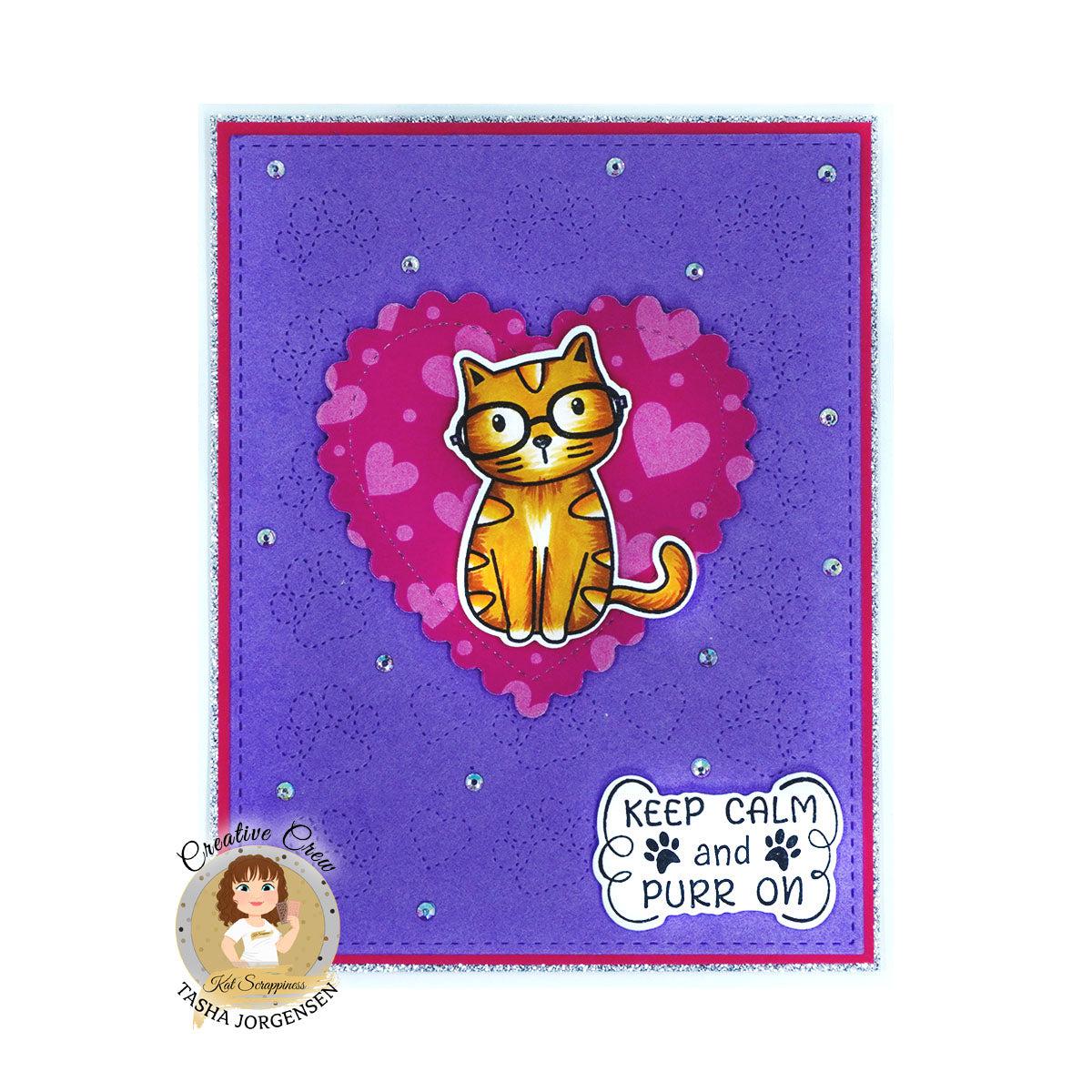 Pawsome Cats Sentiments 4x6 Stamps