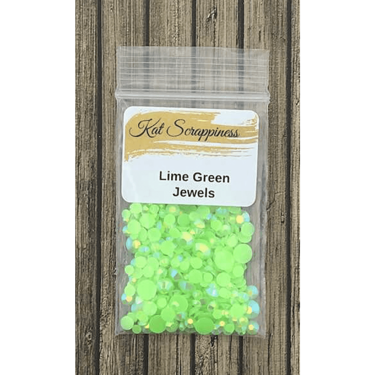 Lime Green Jewels - Kat Scrappiness
