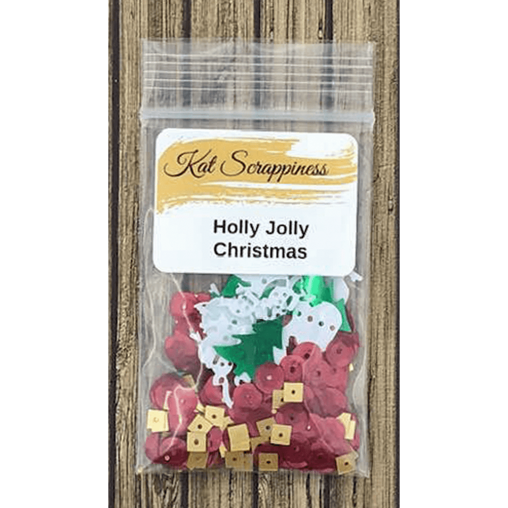 Holly Jolly Christmas Sequin Mix by Kat Scrappiness - Kat Scrappiness