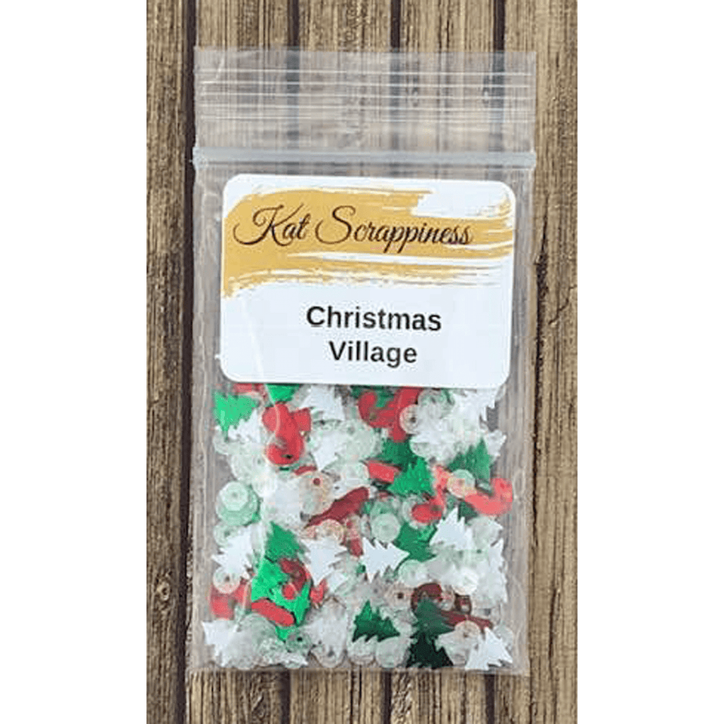 Christmas Village Sequin Mix by Kat Scrappiness - Kat Scrappiness