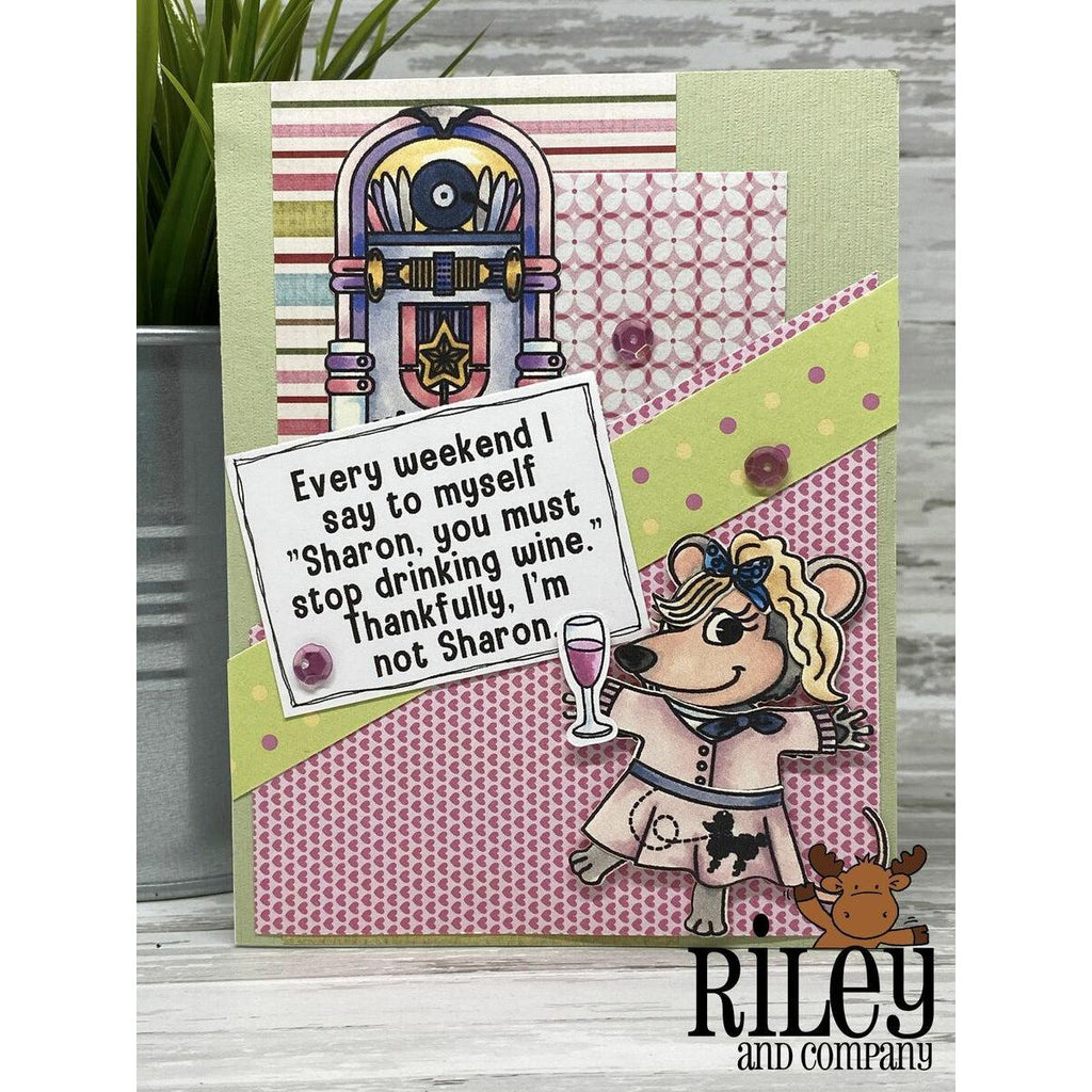 I'm Not Sharon Cling Stamp by Riley & Co