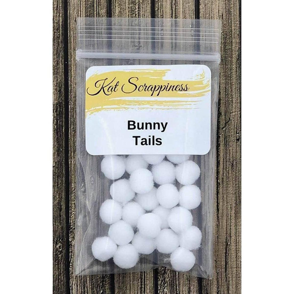 White Bunny Tails - Kat Scrappiness