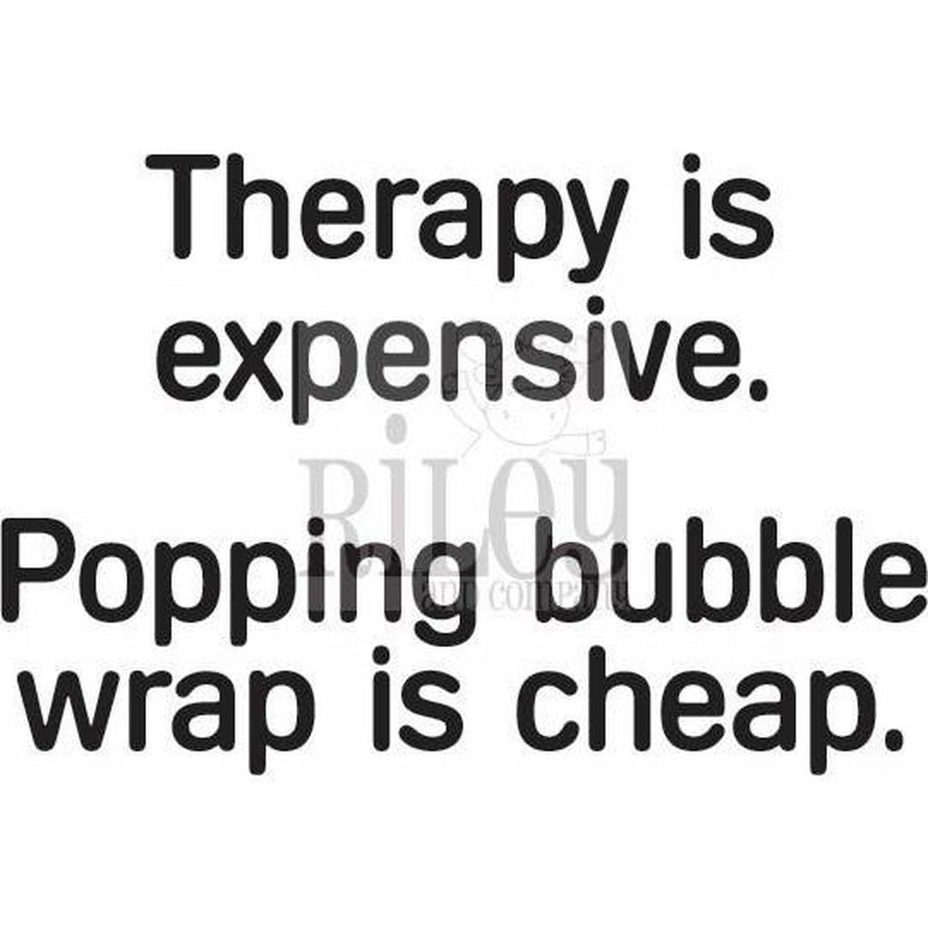 Therapy is Expensive Cling Stamp by Riley & Co - Kat Scrappiness