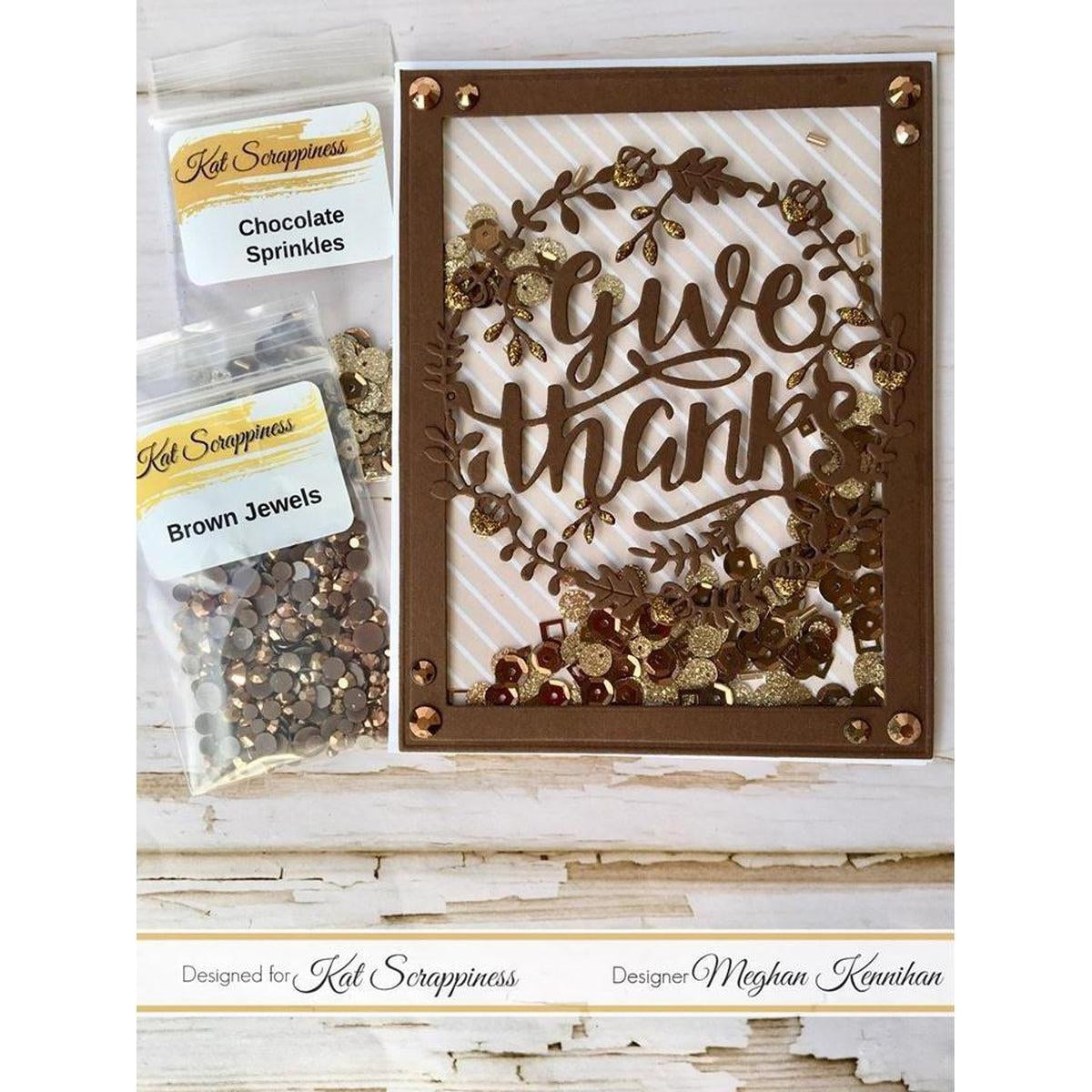 Give Thanks Wreath Die by Kat Scrappiness - Kat Scrappiness