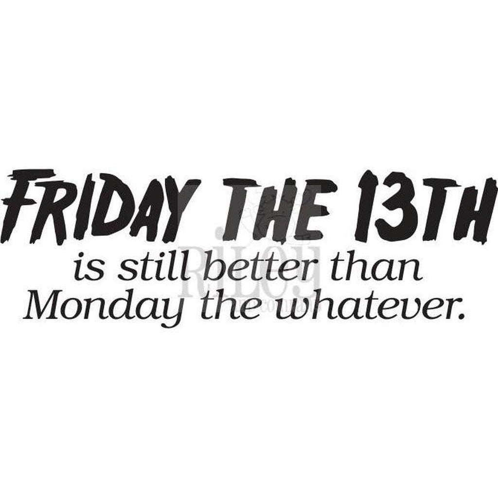 Friday the 13th Cling Stamp by Riley & Co - Kat Scrappiness