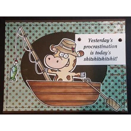 Yesterday's Procrastination Cling Stamp by Riley & Co - Kat Scrappiness