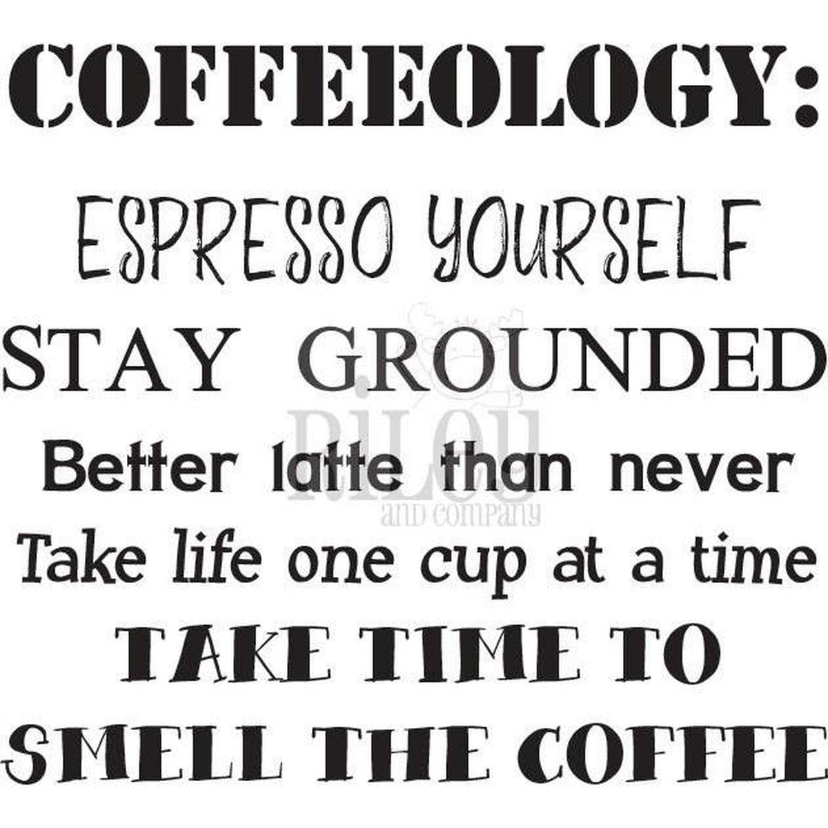 Coffeeology Cling Stamp by Riley &amp; Co - Kat Scrappiness