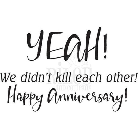 We Didn't Kill Each Other Cling Stamp by Riley & Co - Kat Scrappiness
