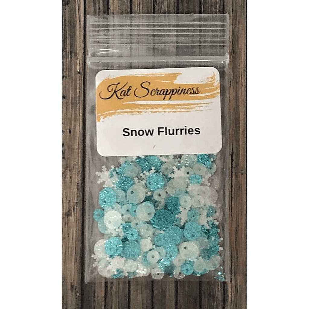 Snow Flurries Sequin Mix by Kat Scrappiness - Kat Scrappiness