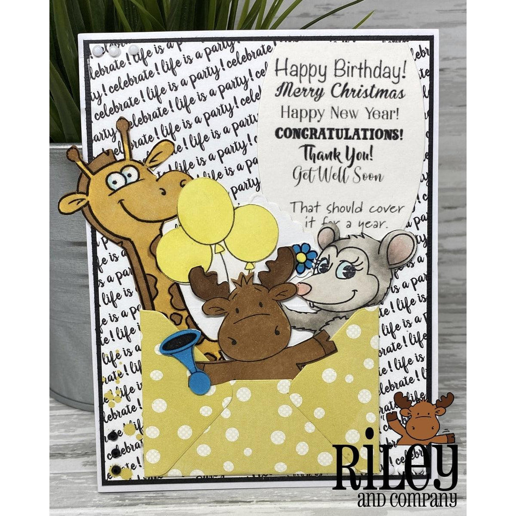 Cover It For A Year Cling Stamp by Riley & Co