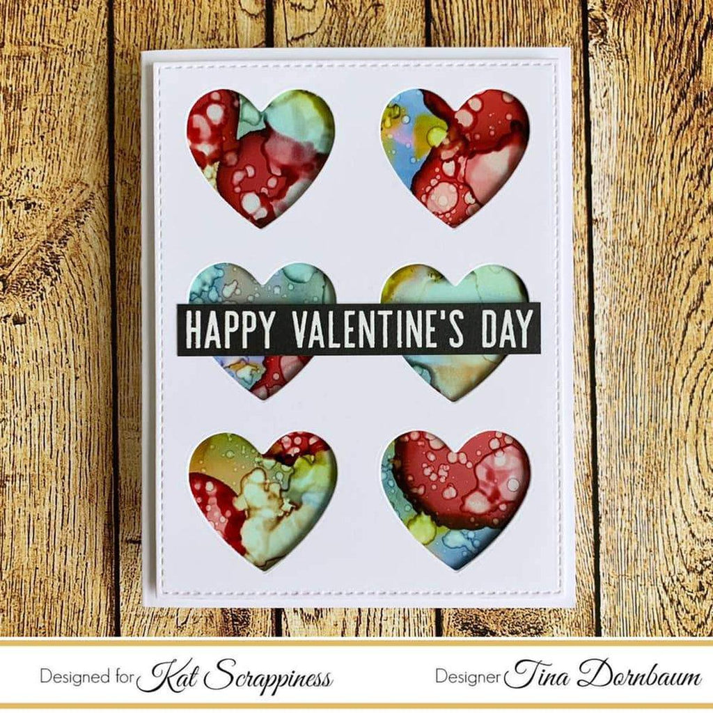"Say It With Hearts" Coordinating Heart Die by Kat Scrappiness - Kat Scrappiness