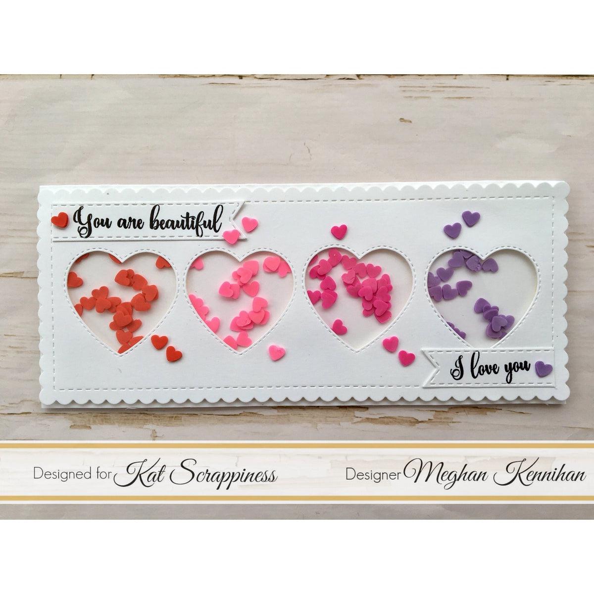 Magenta Heart Sprinkles by Kat Scrappiness - Kat Scrappiness