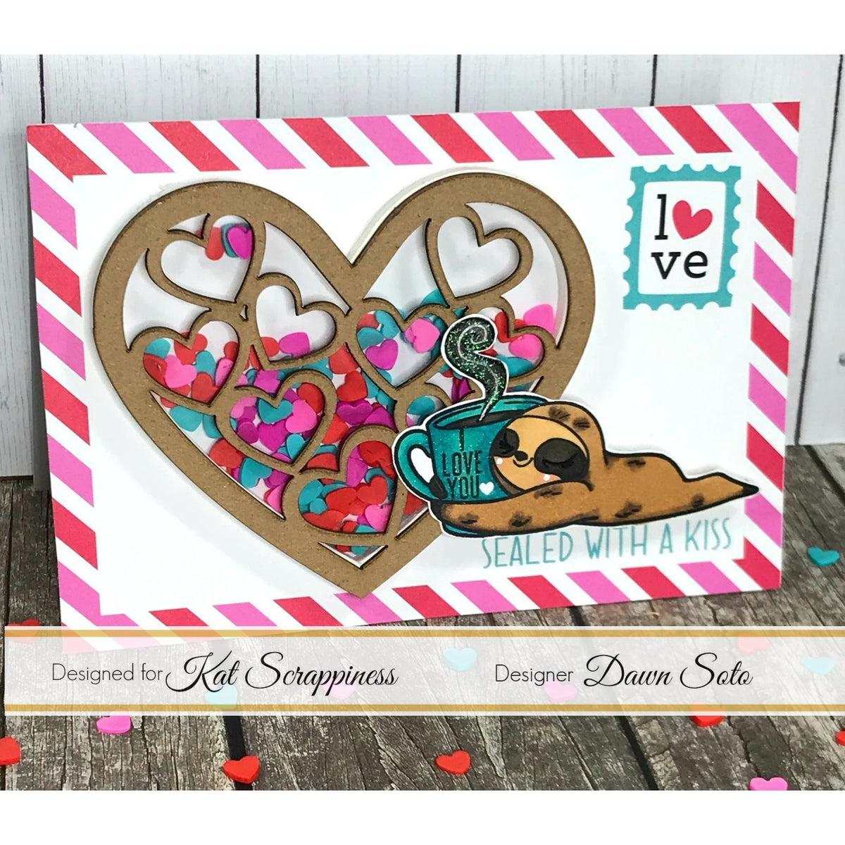 Teal Heart Sprinkles by Kat Scrappiness - Kat Scrappiness