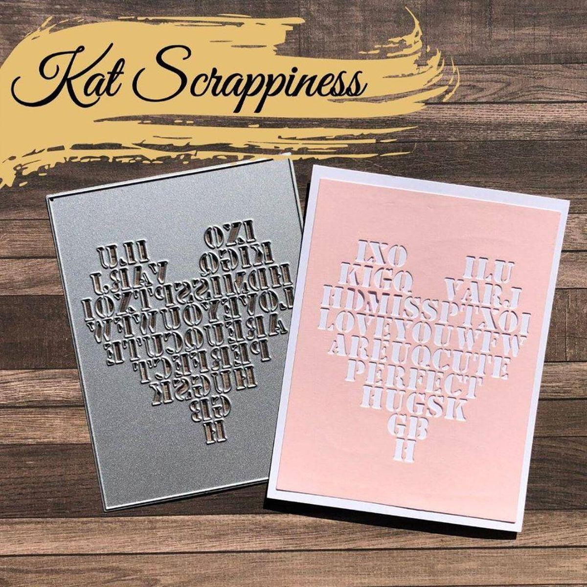 Valentine Word Search Die by Kat Scrappiness - Kat Scrappiness