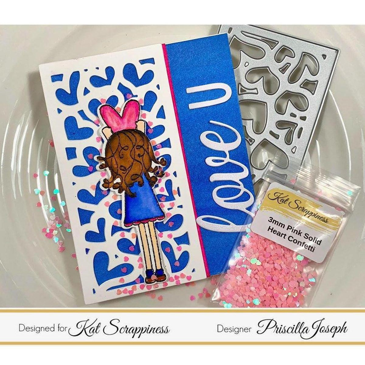 Heart Panel Die by Kat Scrappiness - Kat Scrappiness