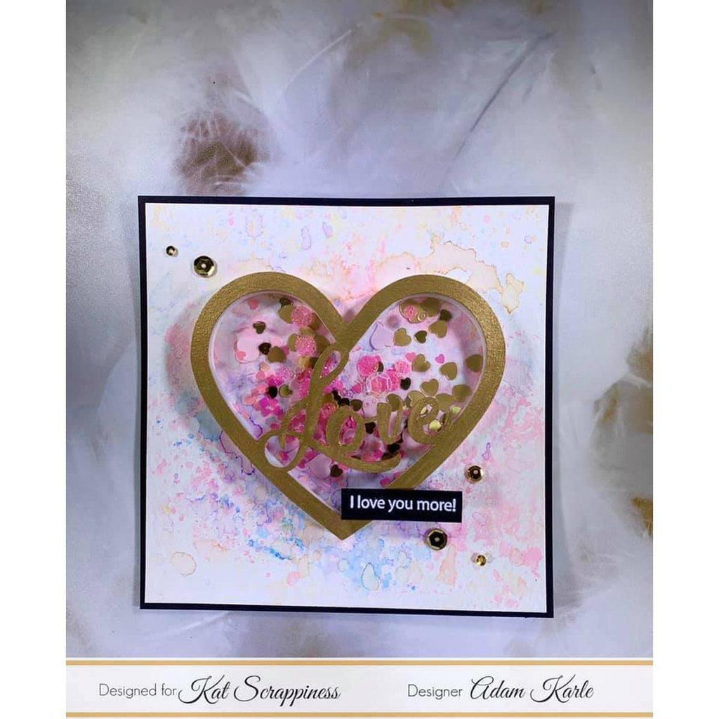 Love Heart Small Shaker Card Kit by Kat Scrappiness - 053 - Kat Scrappiness