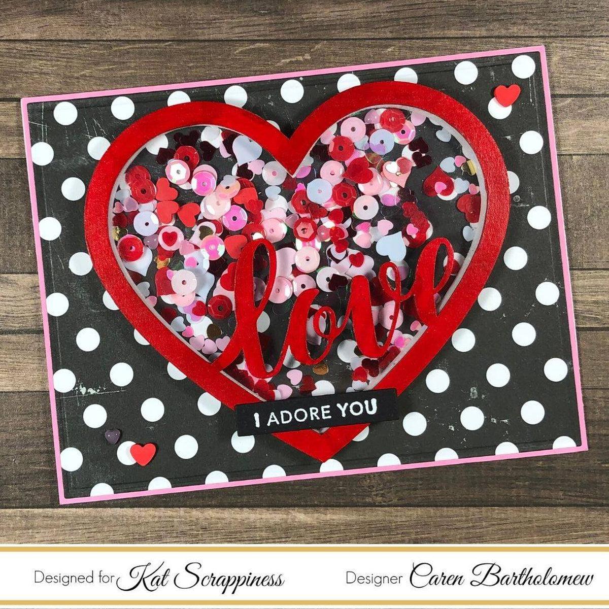 Candy Kisses Valentine Sequin Mix - Kat Scrappiness