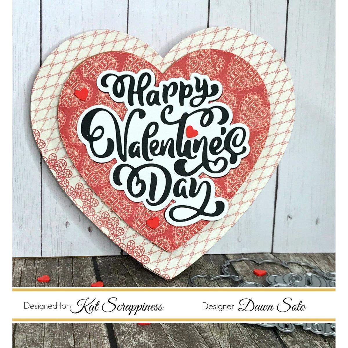 Embossed Edge Heart Dies by Kat Scrappiness - Kat Scrappiness
