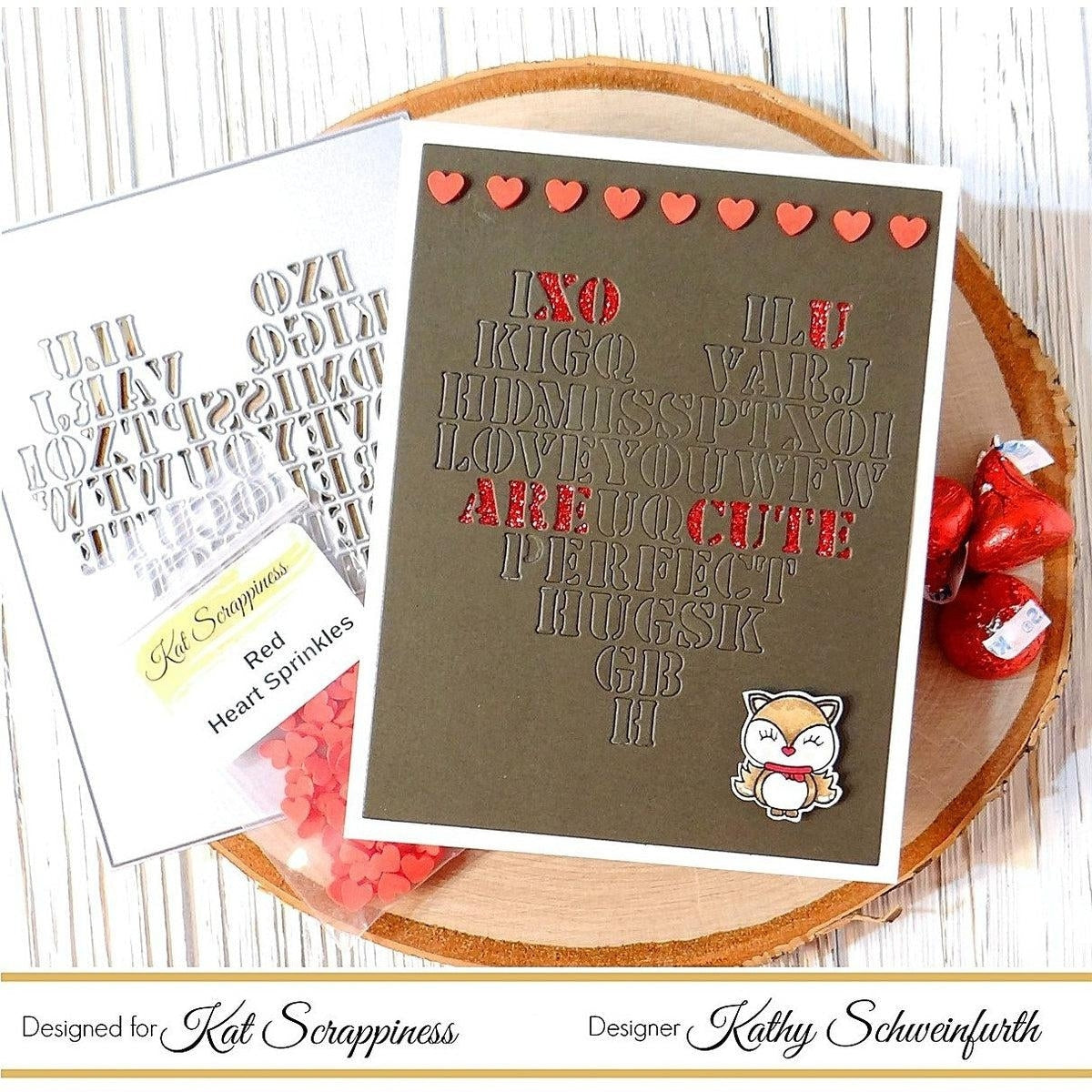 Red Heart Sprinkles by Kat Scrappiness - Kat Scrappiness