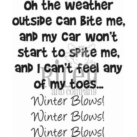 Winter Blows Stamp by Riley & Co