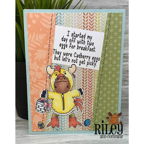 Two Eggs for Breakfast Cling Stamp by Riley & Co