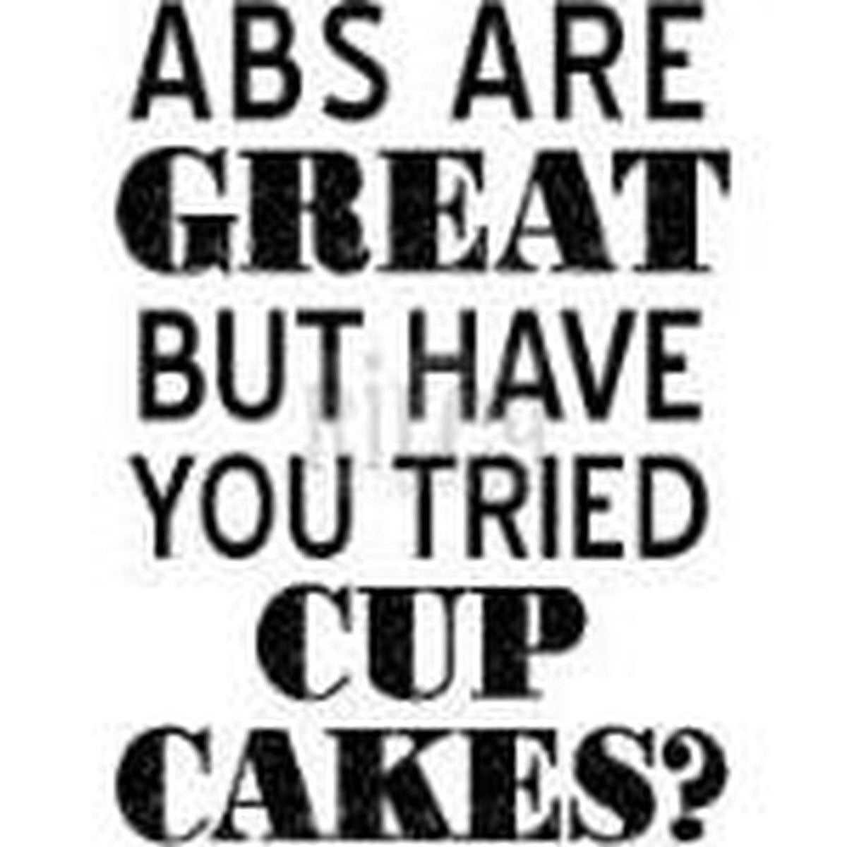 Abs are Great Cling Stamp by Riley & Co - Kat Scrappiness