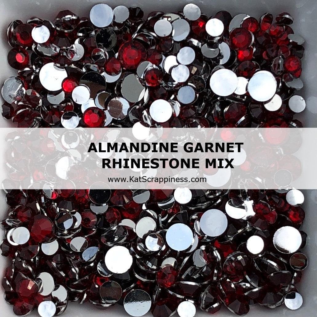 Almandine Garnet Rhinestone Mix