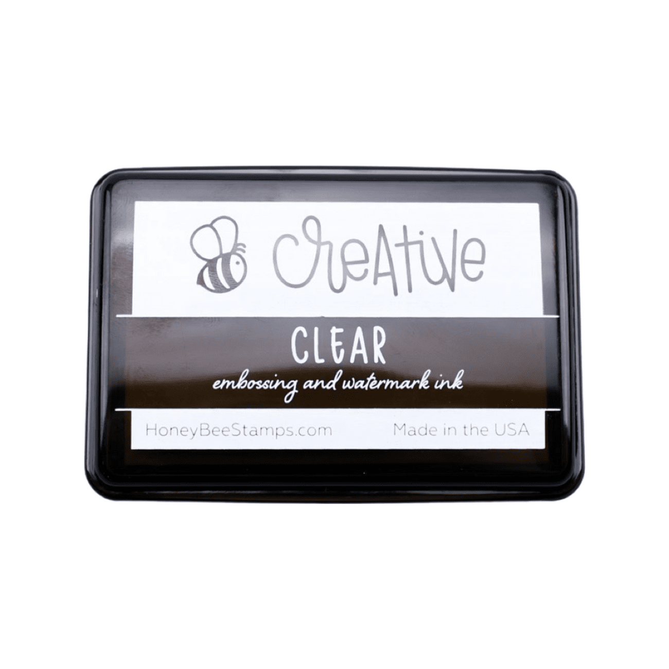 Bee Creative Ink Pad - Clear Embossing And Watermark Ink by Honey Bee Stamps
