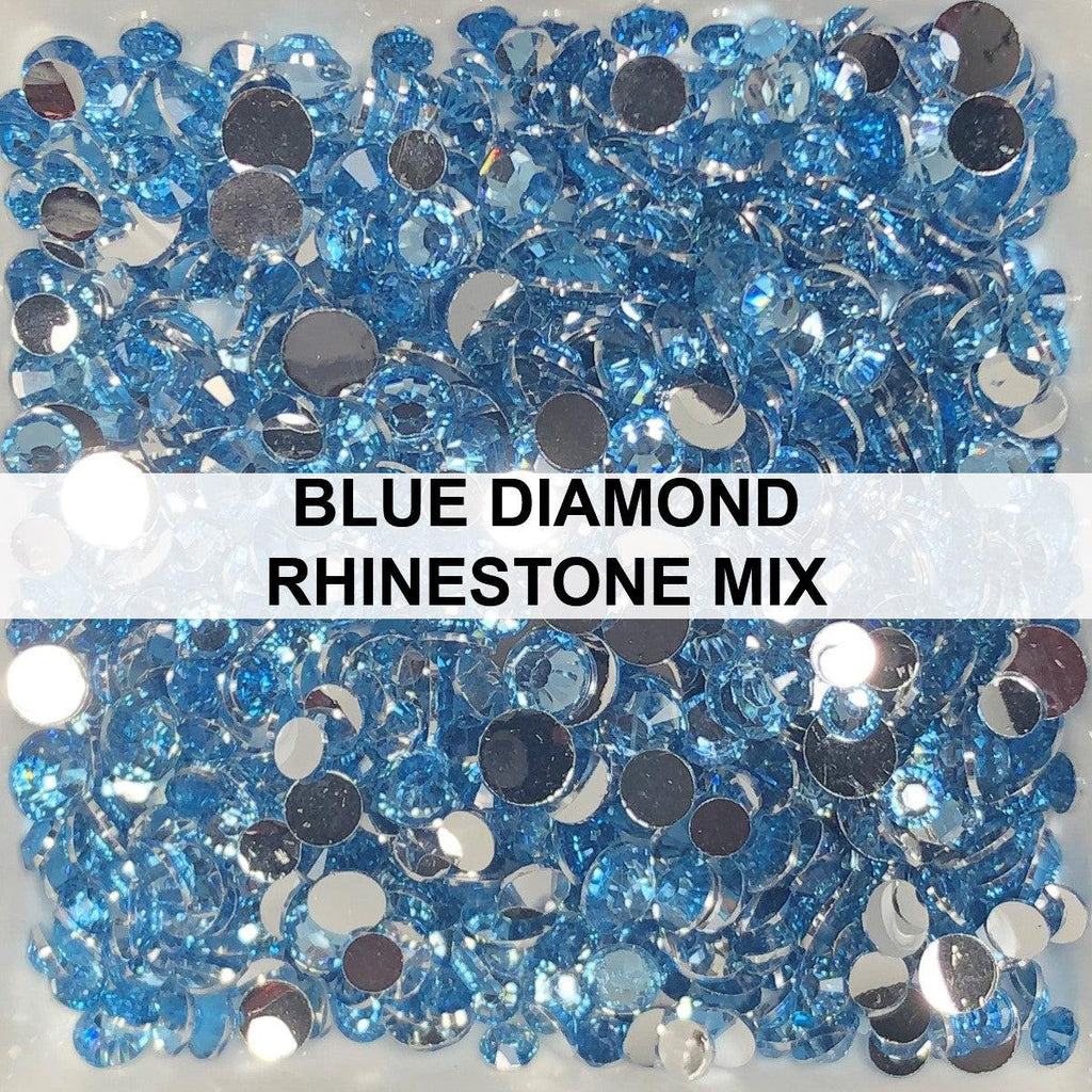 Blue Diamond Rhinestone Mix