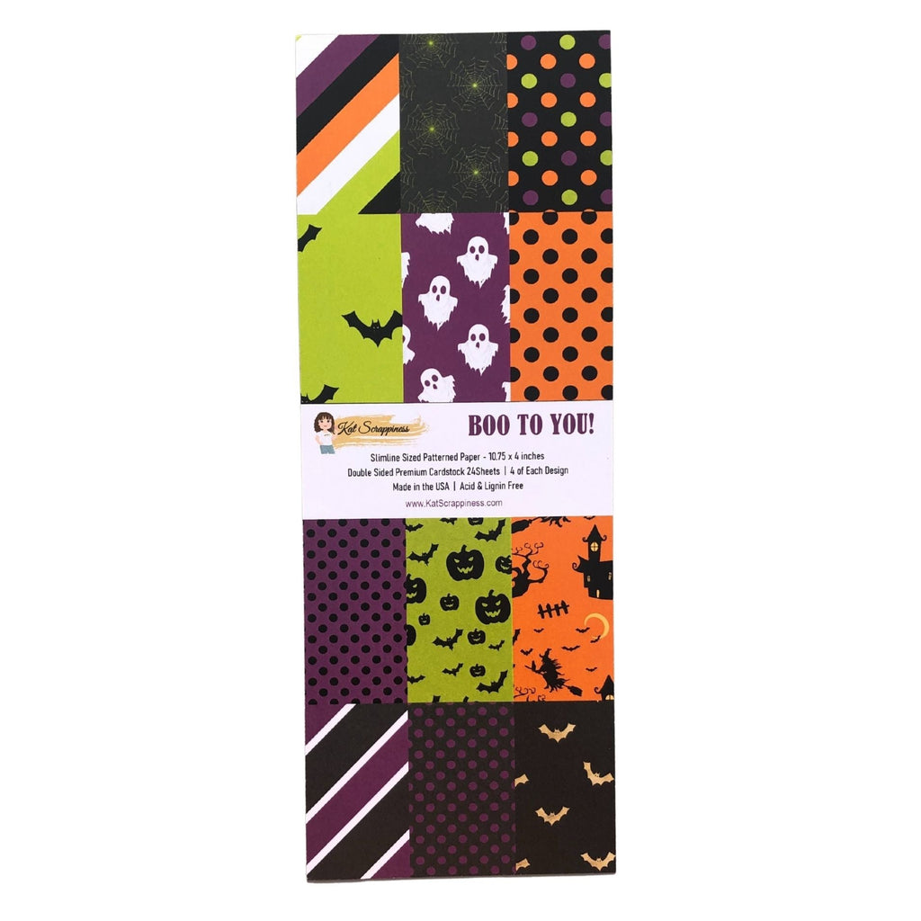 BOO TO YOU! Slimline Paper Pad - CLEARANCE - RETIRING! - CLEARANCE!