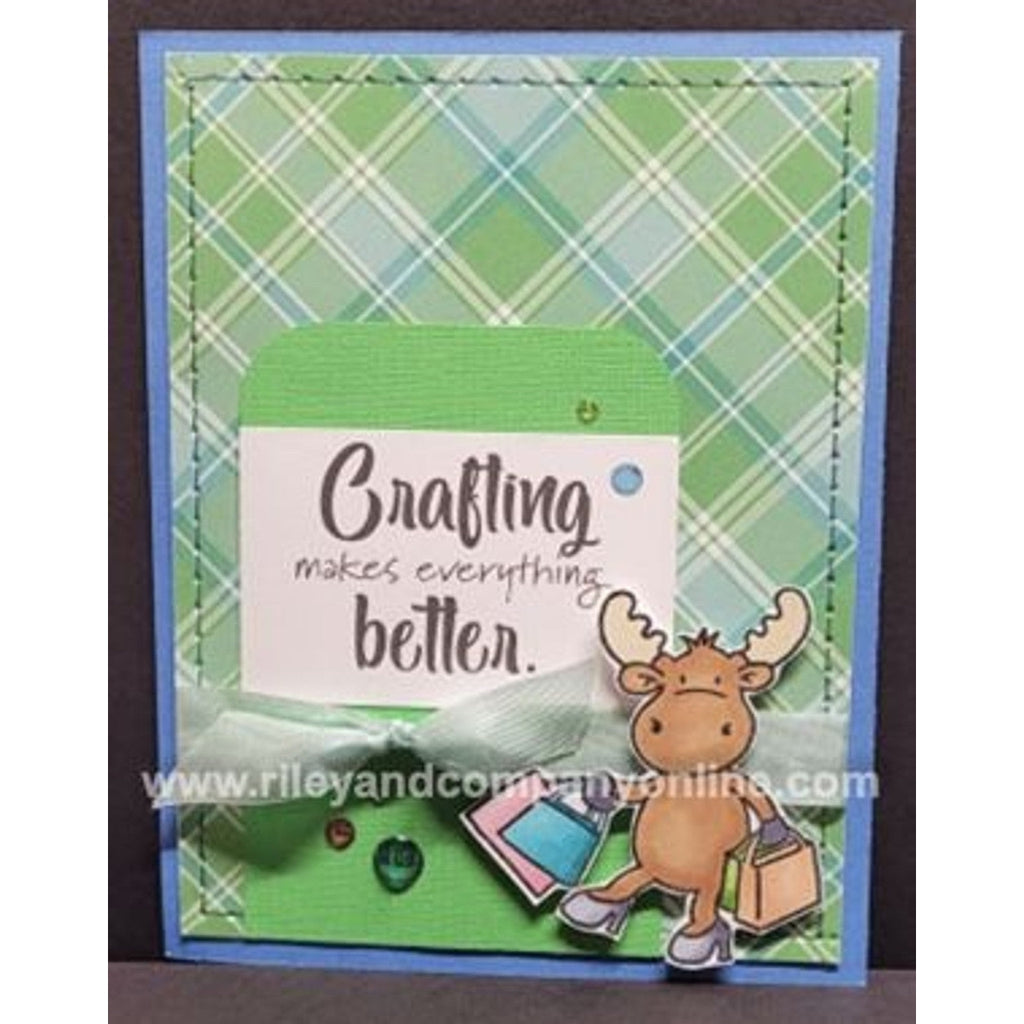 Crafting Makes Everything Better Cling Stamp by Riley & Co