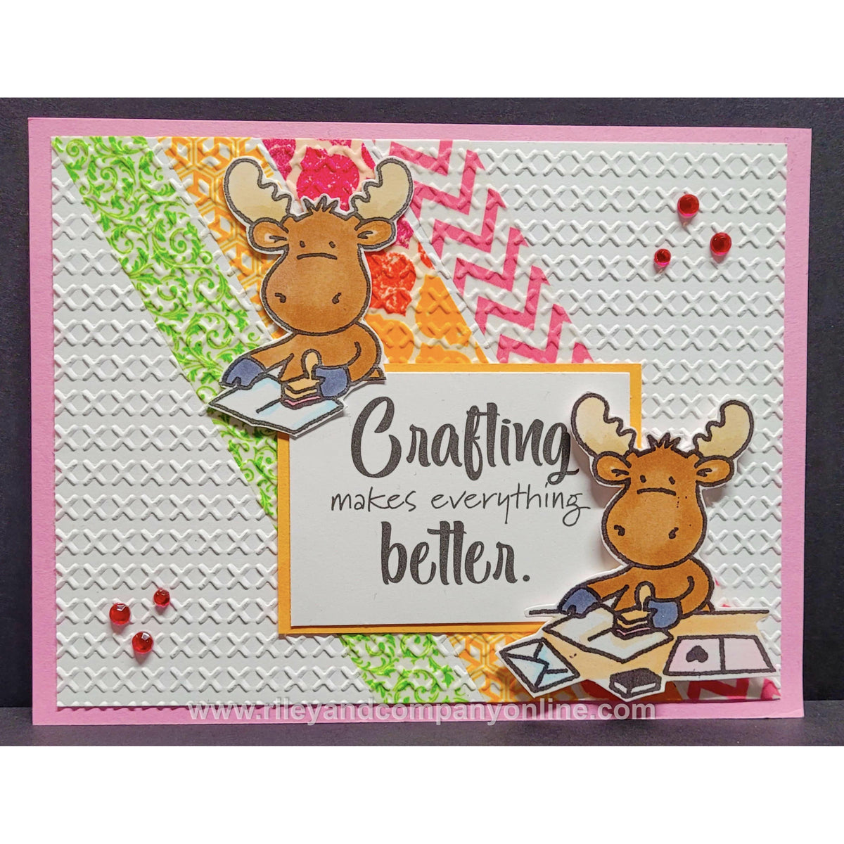 Crafting Makes Everything Better Cling Stamp by Riley &amp; Co