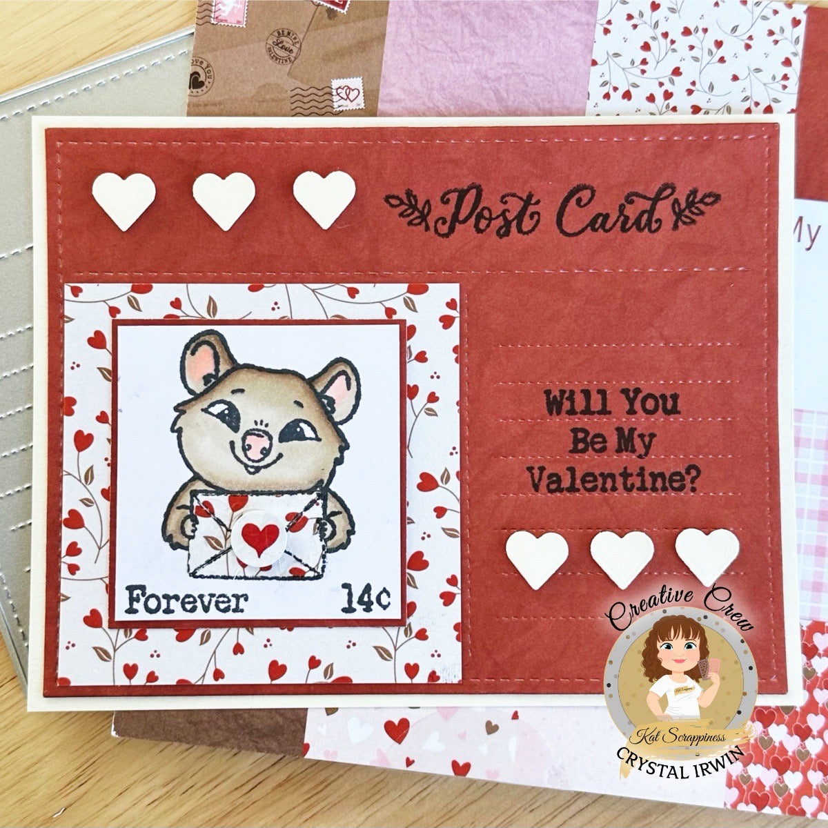 Be My Valentine 6x8 Stamp Set