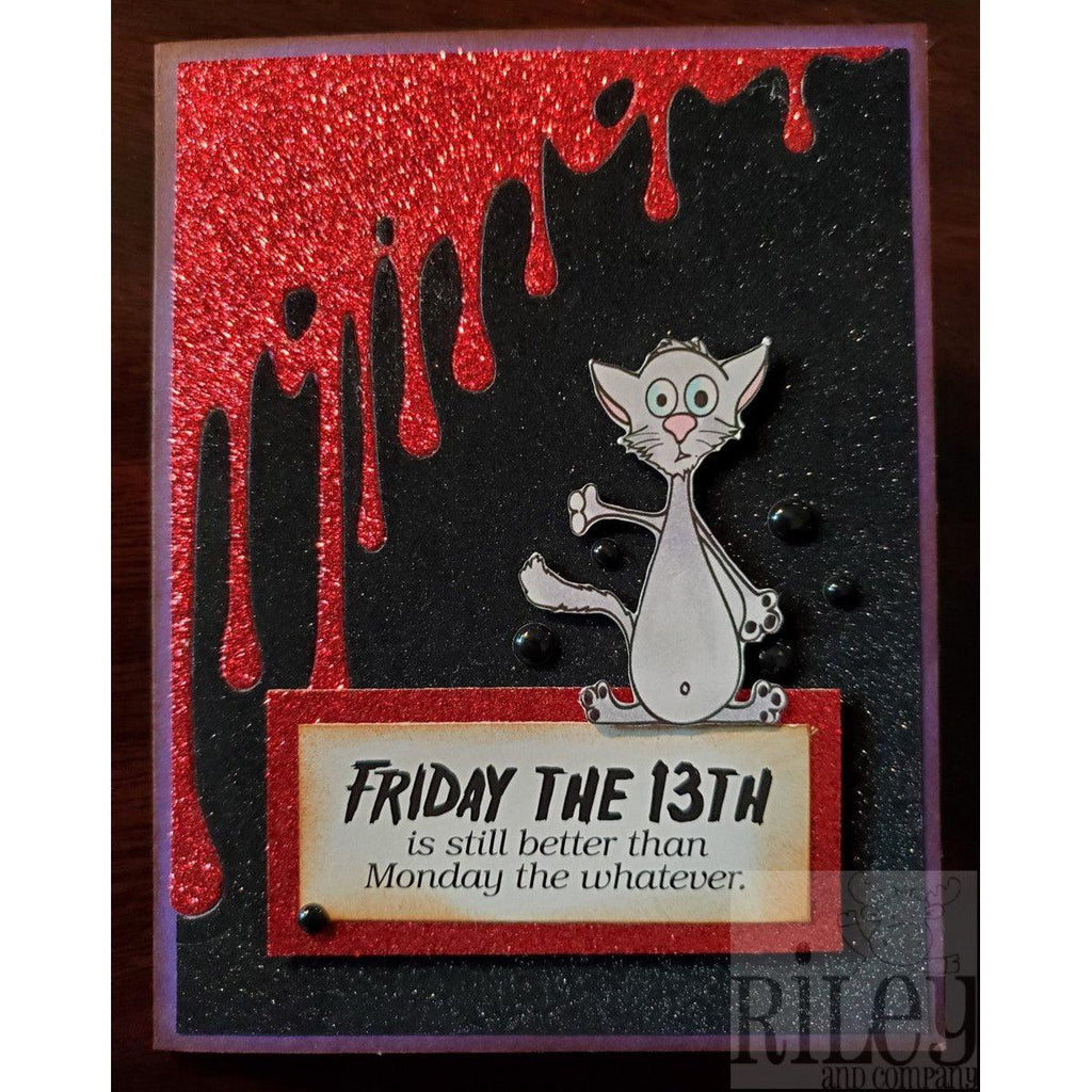 Friday the 13th Cling Stamp by Riley & Co - Kat Scrappiness