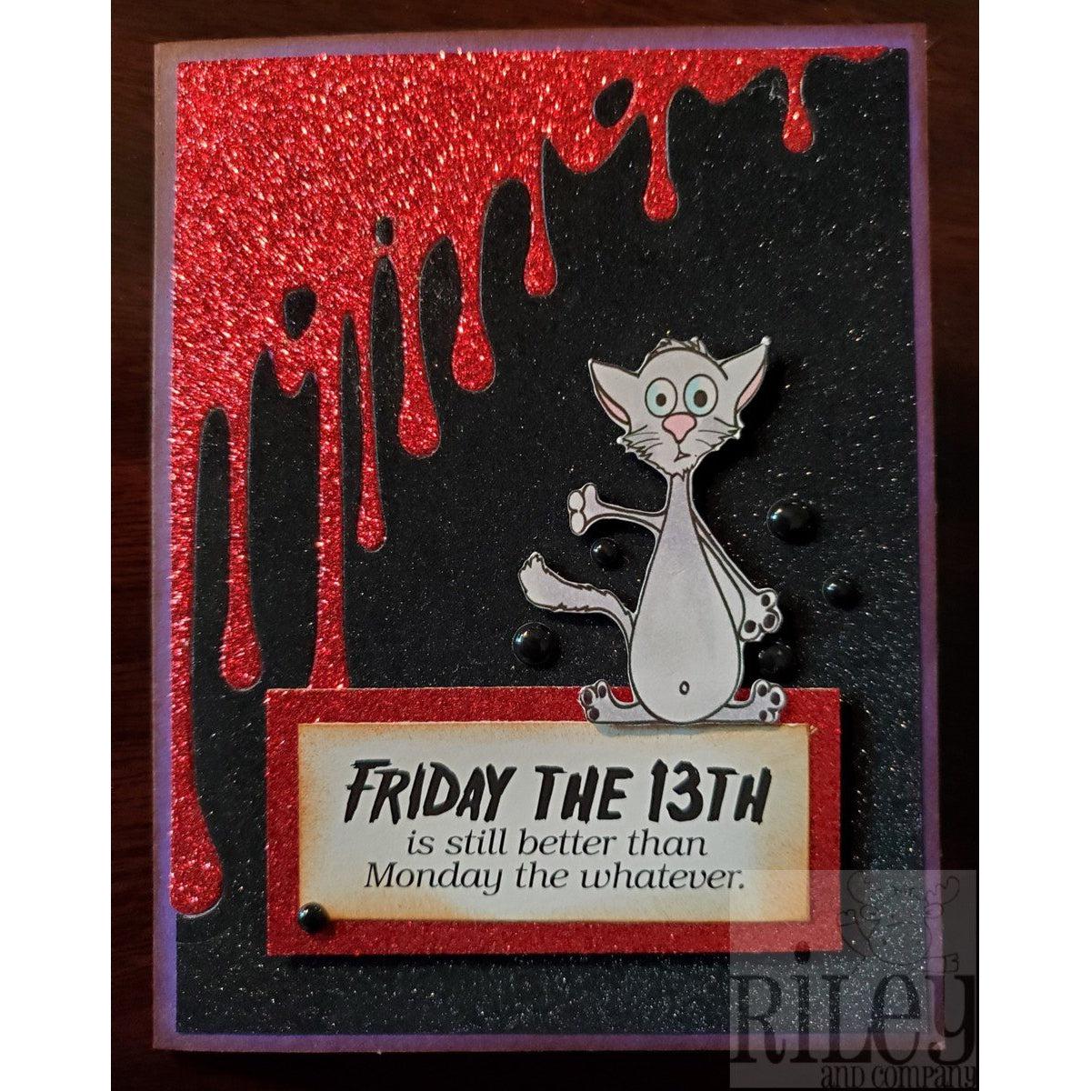 Friday the 13th Cling Stamp by Riley &amp; Co - Kat Scrappiness