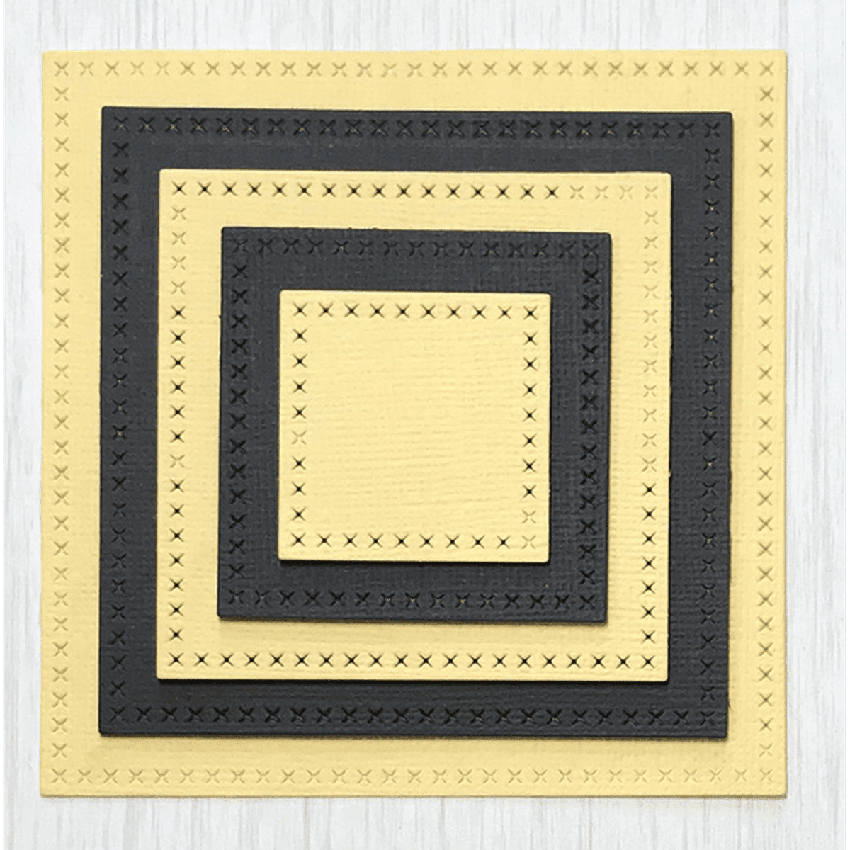 Cross Stitched Square Dies by Kat Scrappiness - Kat Scrappiness