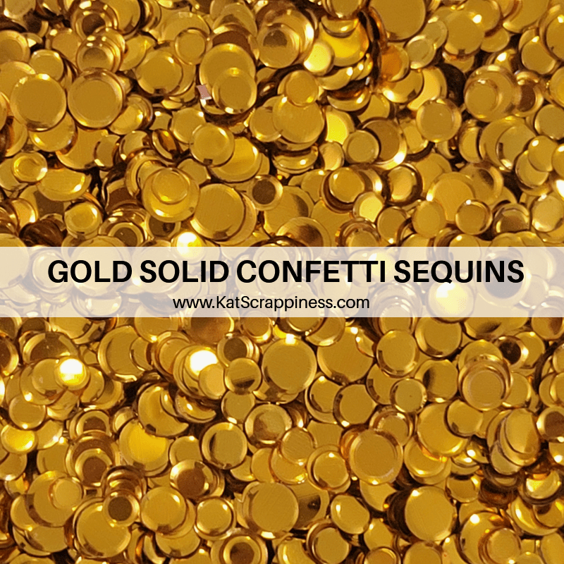Gold Solid Confetti Mix - Sequins