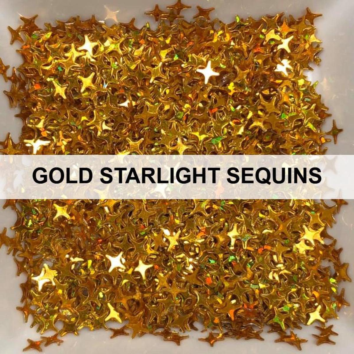 Gold Starlights - Sequins - Kat Scrappiness