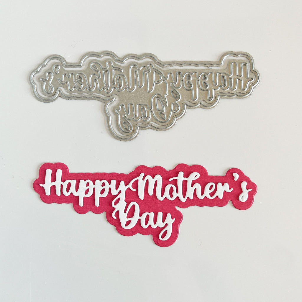 Happy Mother's Day Horizontal Word with Shadow Craft Die