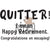 Quitter Cling Stamp by Riley & Co