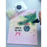 Stitched Snowflake Swirl Border Background Craft Die