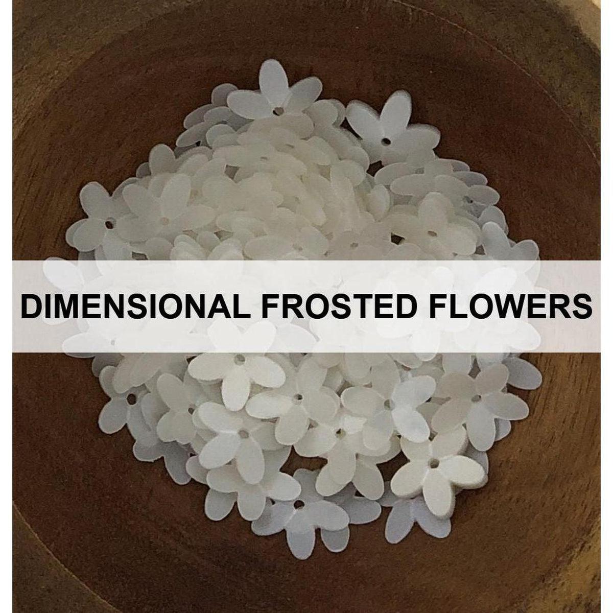 Dimensional Frosted Flowers - Sequins - Kat Scrappiness