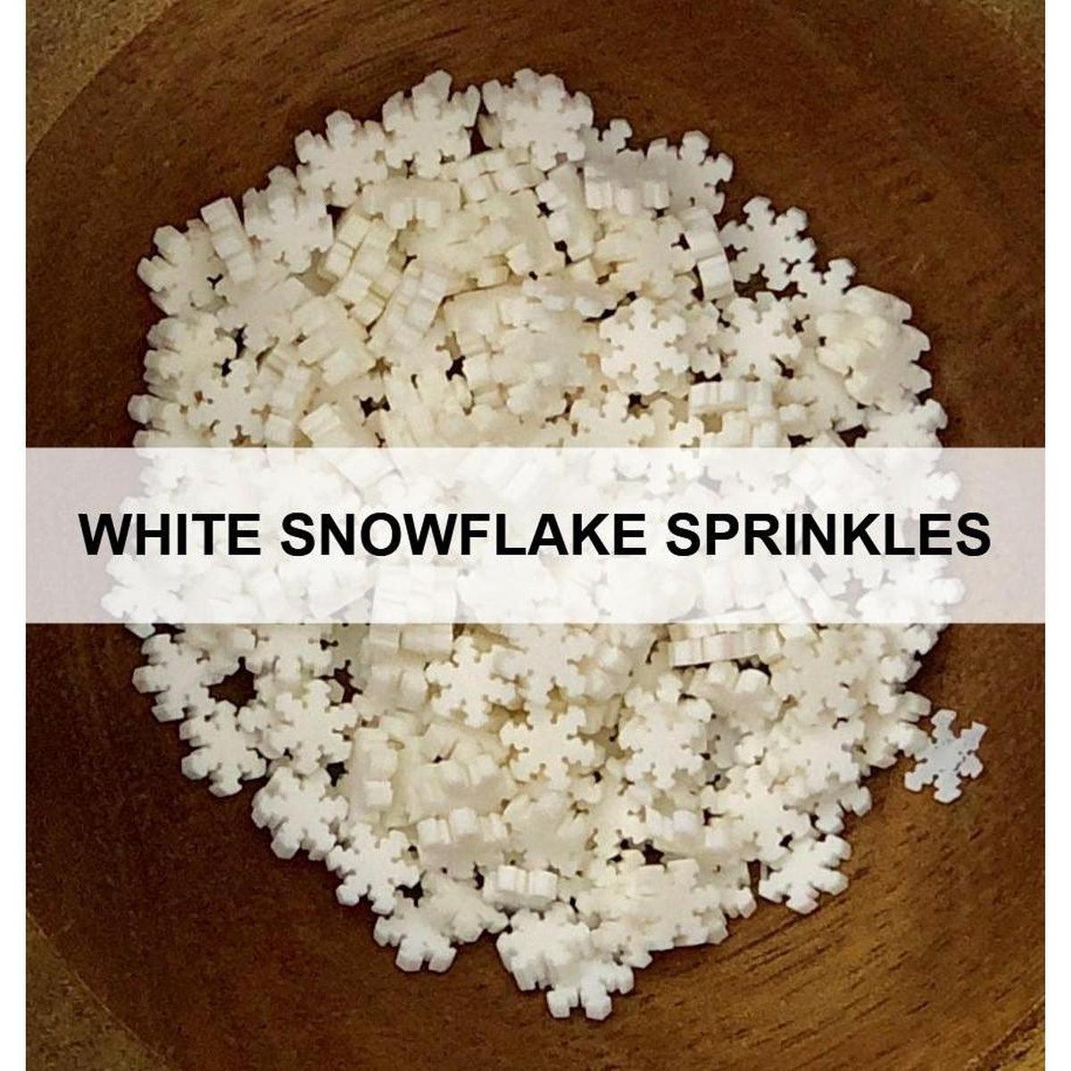 White Snowflake Sprinkles by Kat Scrappiness - Kat Scrappiness